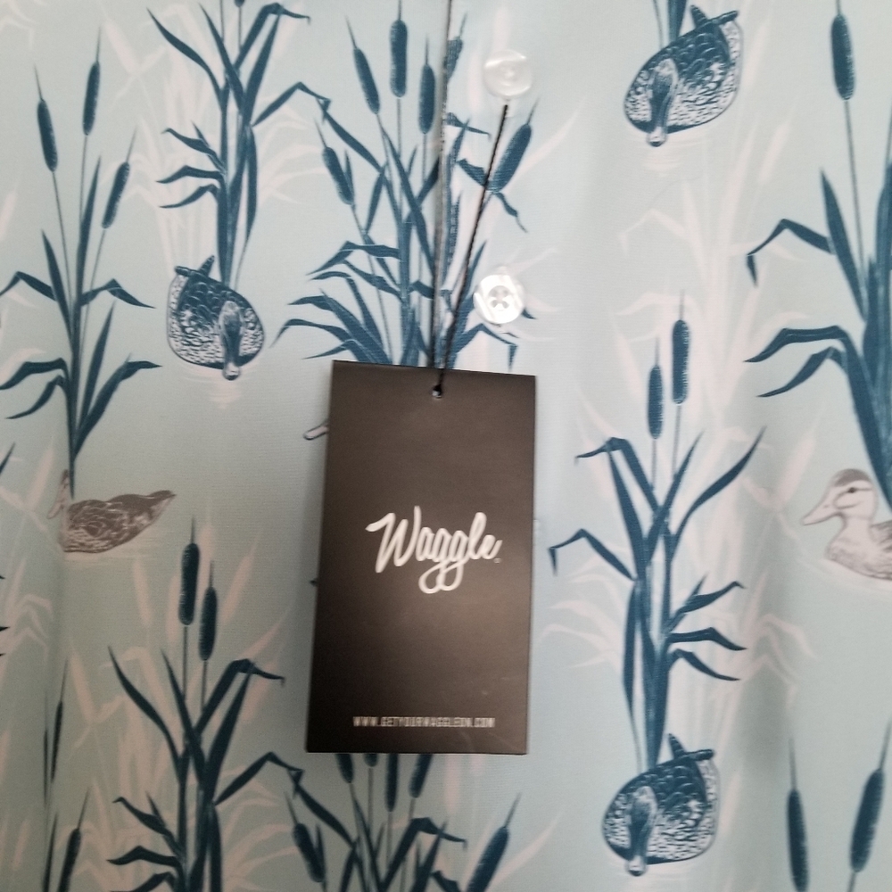 Waggle Golf "Duck, Duck, Gray Duck" Polo Shirt - Picture 3 of 7